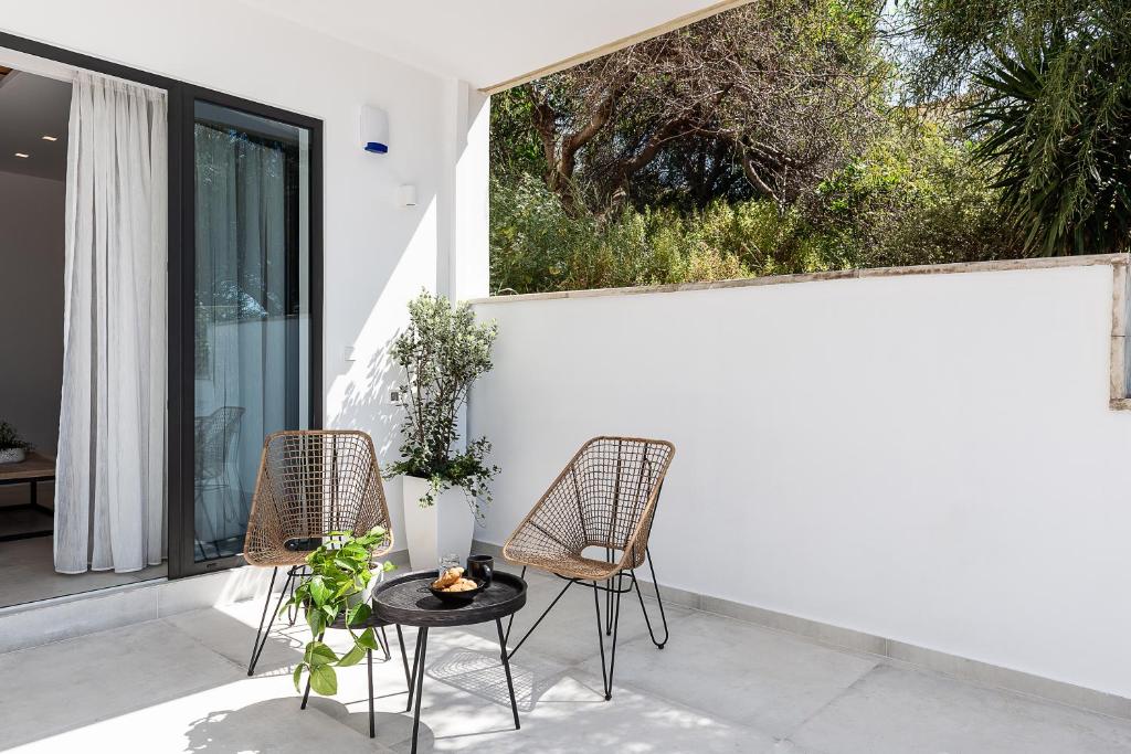 Balkón alebo terasa v ubytovaní Blue Island Luxury Apartment