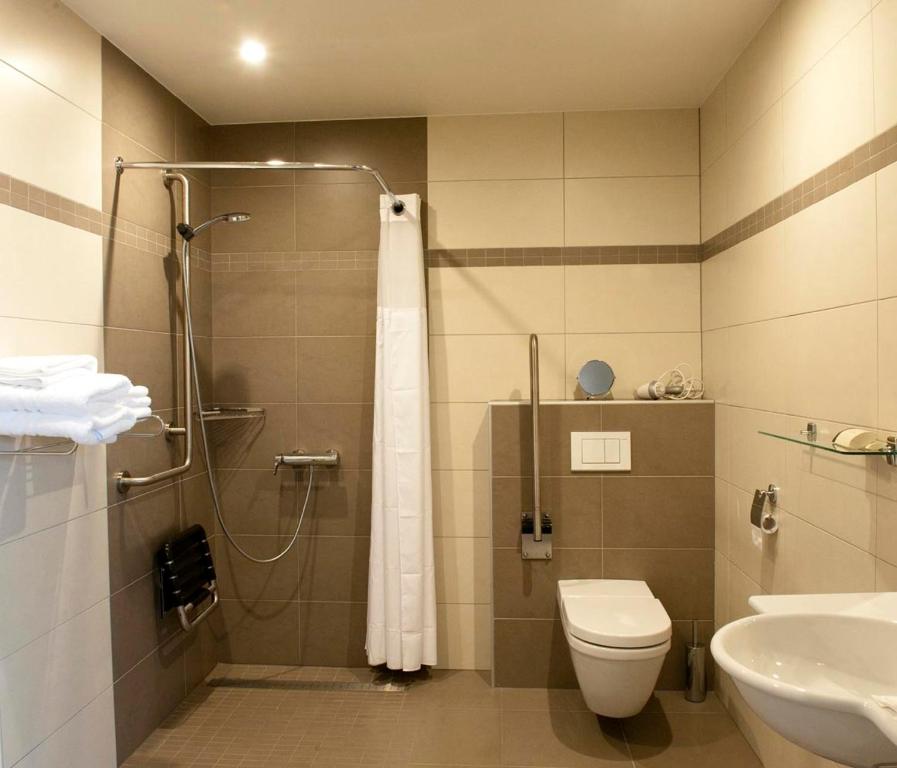 Koupelna v ubytování B&B La Vie En Roses