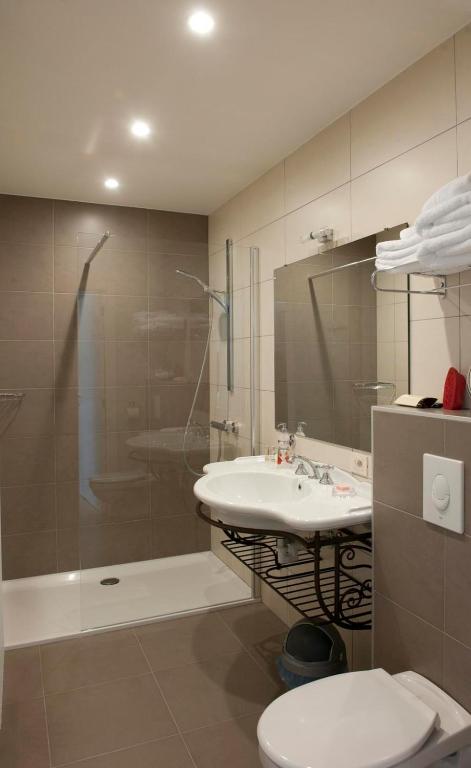 Koupelna v ubytování B&B La Vie En Roses