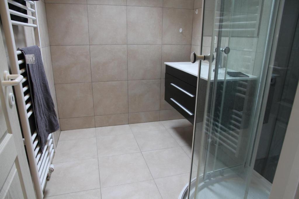 Koupelna v ubytování Appartement Courcelles