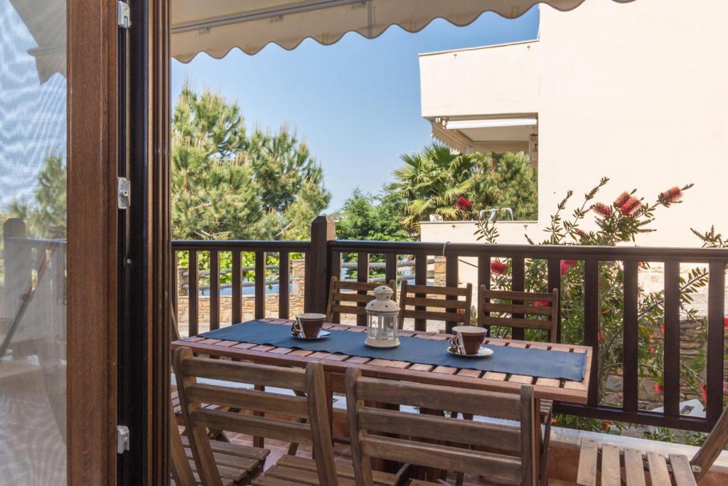 Balkón nebo terasa v ubytování Alexger Psakoudia Seaview House