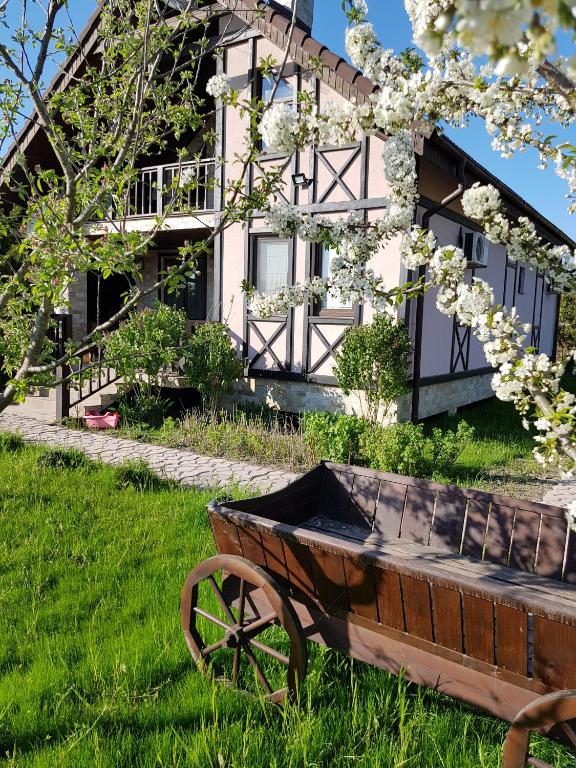 Zahrada ubytování Guest House on Lesnaya
