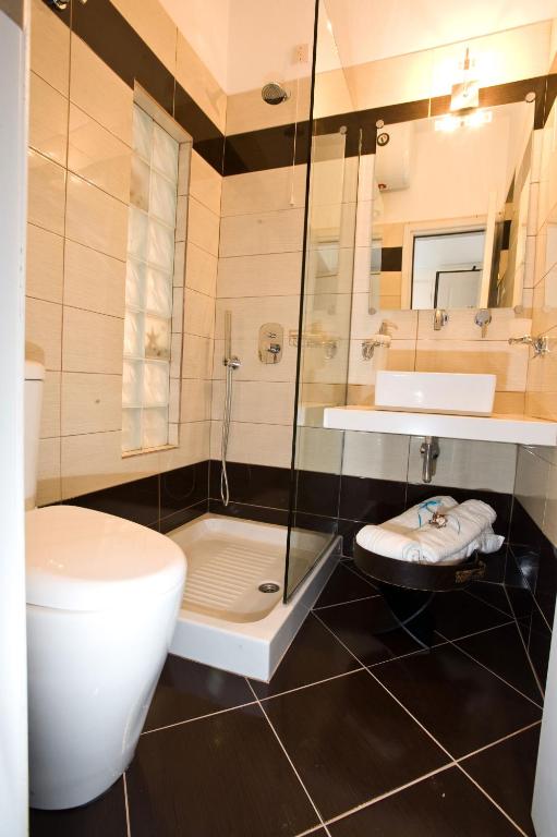 Koupelna v ubytování Zannis Hotel