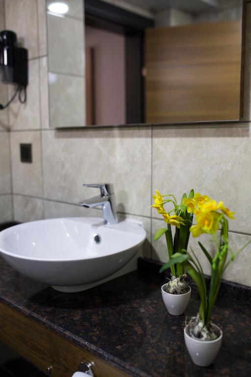 Koupelna v ubytování MD Barbaros Hotel