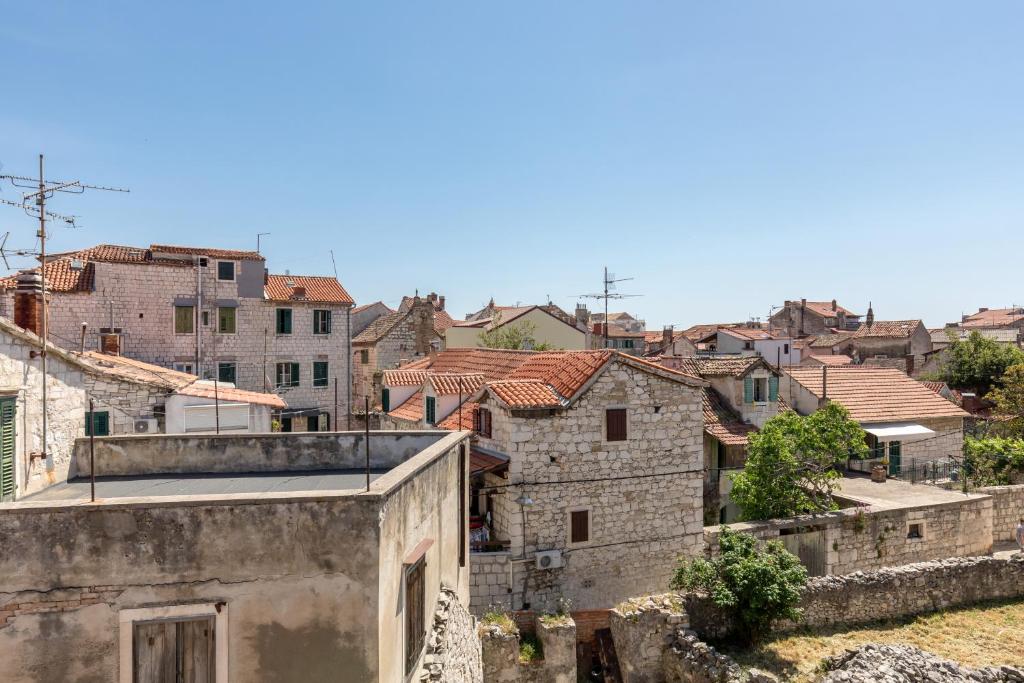 Výhľad na mesto Split alebo výhľad na mesto priamo z apartmánu