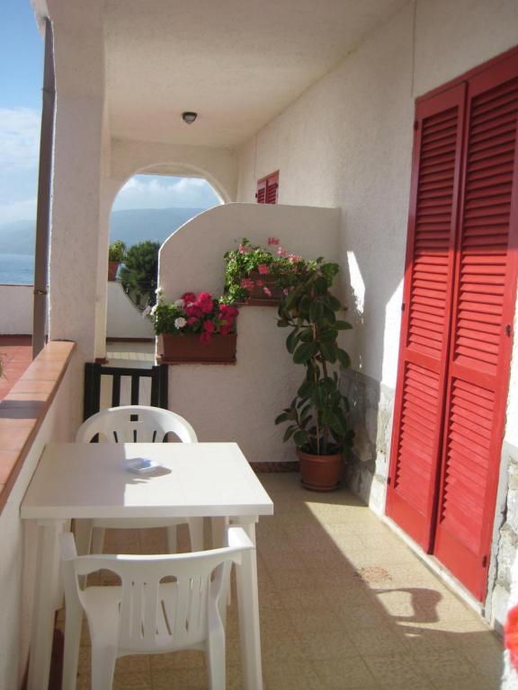 Balkón nebo terasa v ubytování Albergo Villa Verde