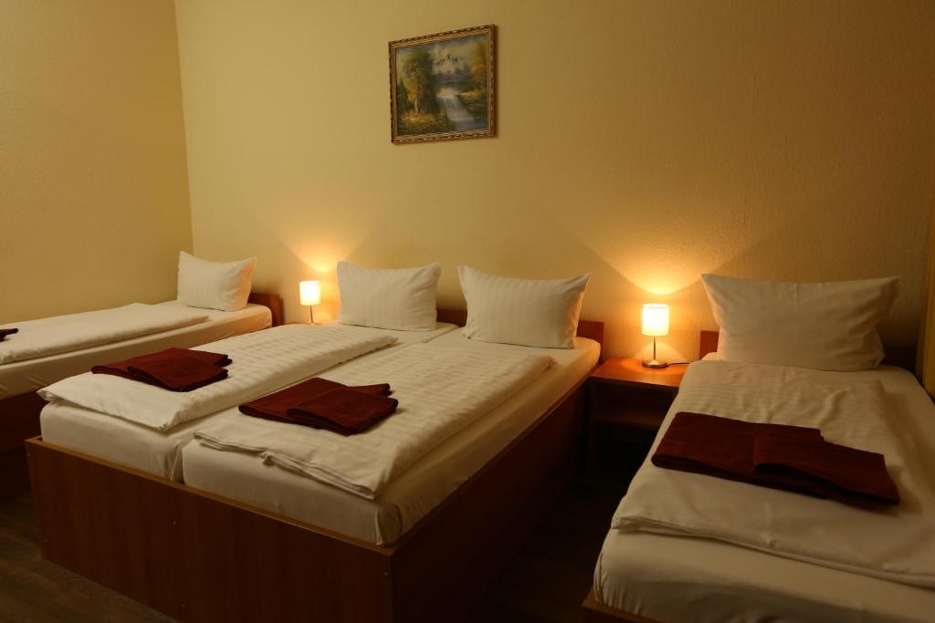 Postel nebo postele na pokoji v ubytování Hotel AI Königshof