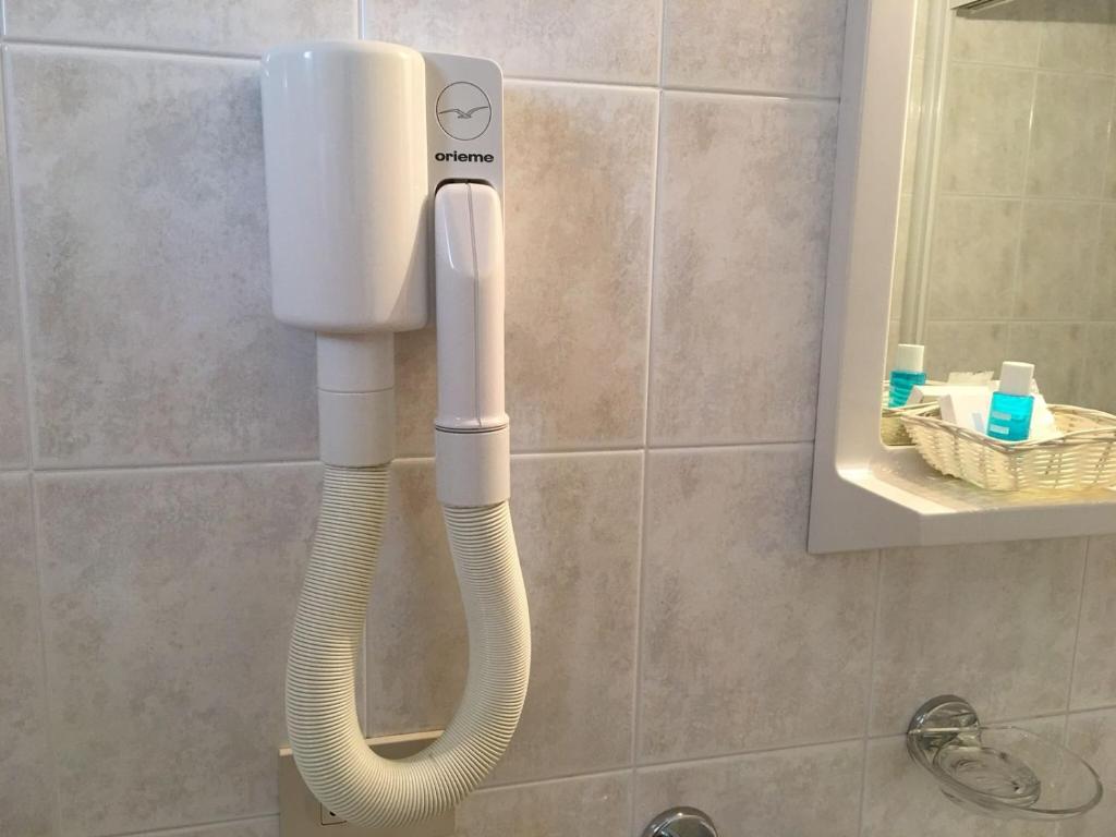 Koupelna v ubytování Hotel Erika