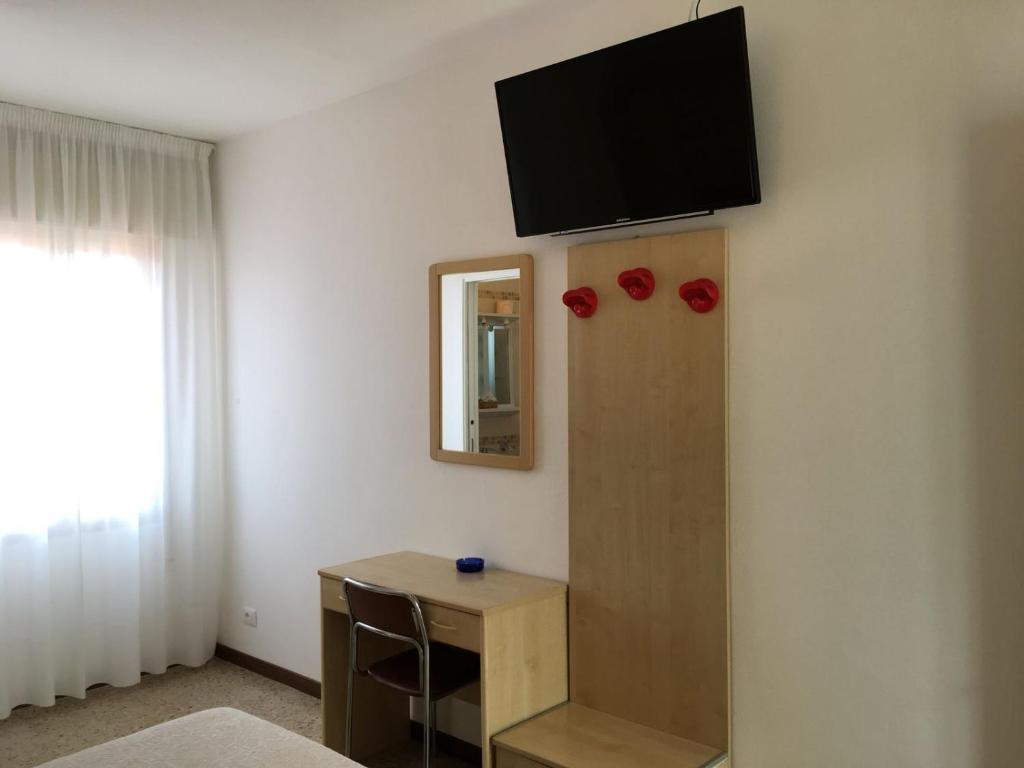 TV a/nebo společenská místnost v ubytování Hotel Erika