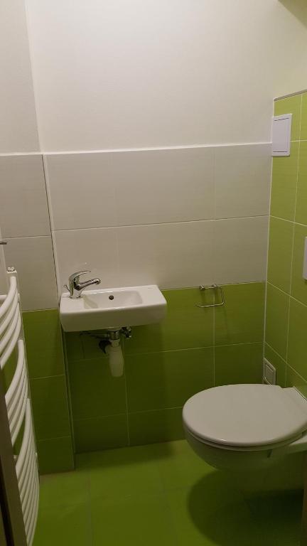 Koupelna v ubytování Ubytování Němčičky