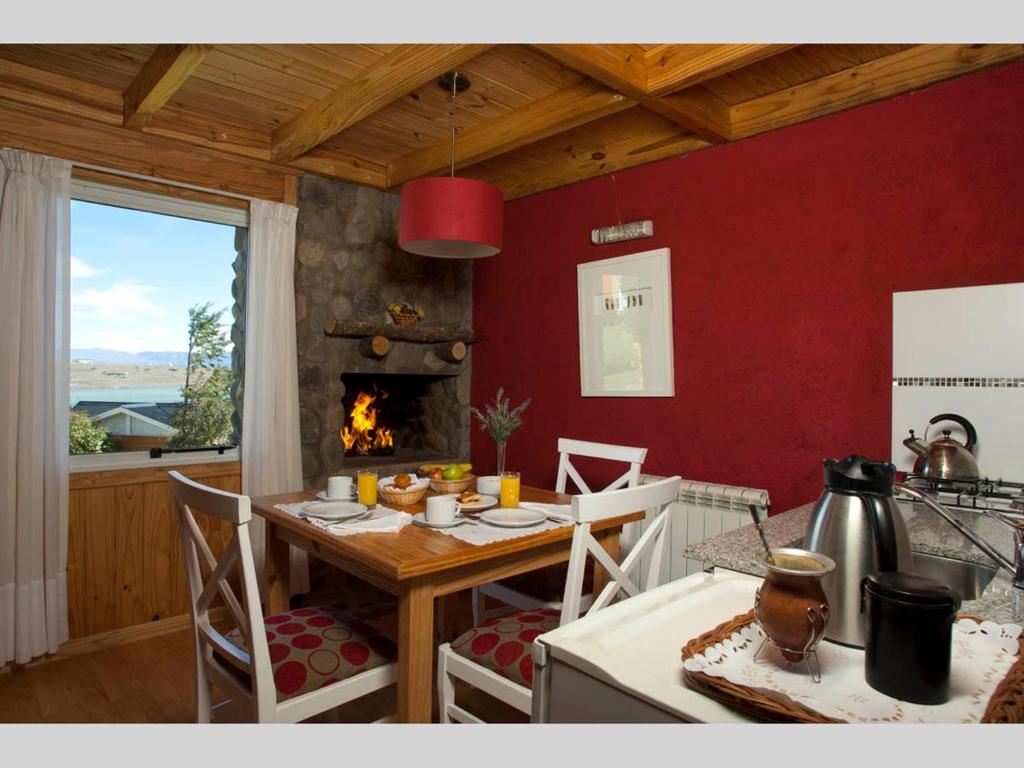 A cozinha ou cozinha compacta de Blanca Patagonia Hostería Boutique y Cabañas