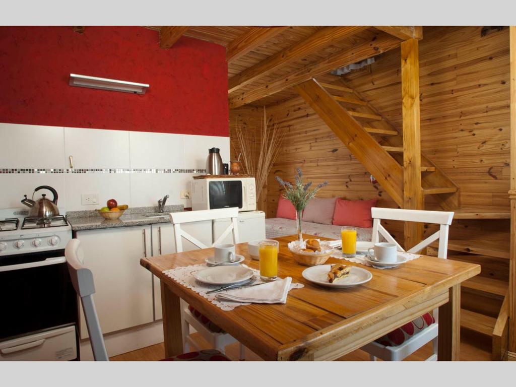 A cozinha ou cozinha compacta de Blanca Patagonia Hostería Boutique y Cabañas