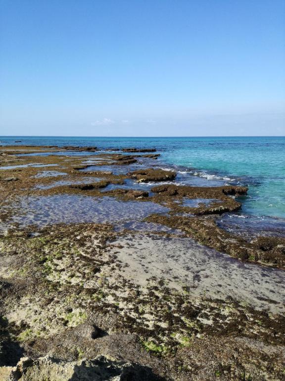 a beach with rocks and the ocean at Benvenuti al Sud B&B in Macari