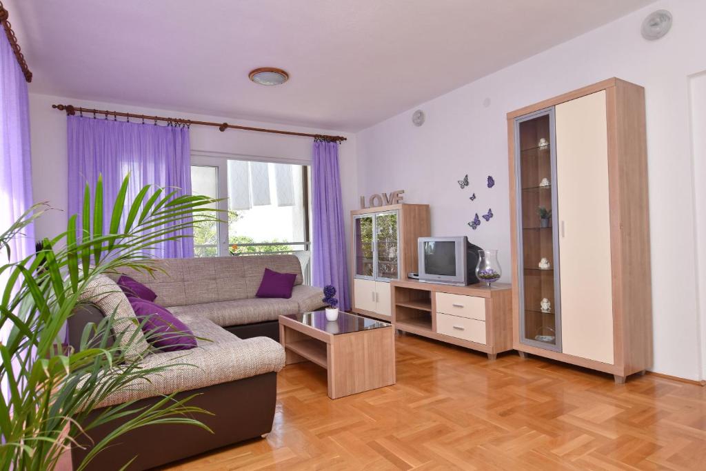 TV a/nebo společenská místnost v ubytování Apartment Angelina