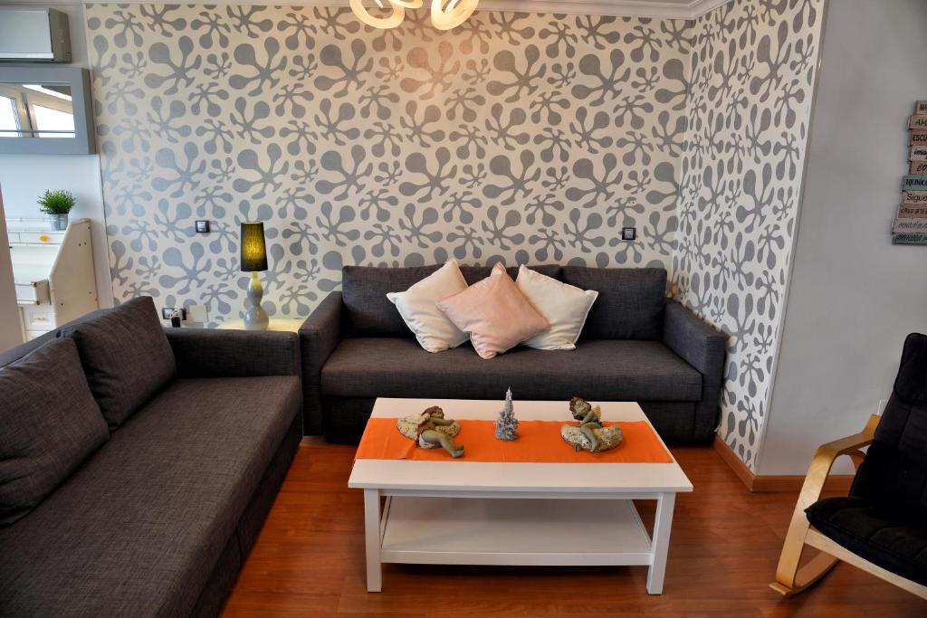 Posezení v ubytování WonderStays Apartamento La Jabega
