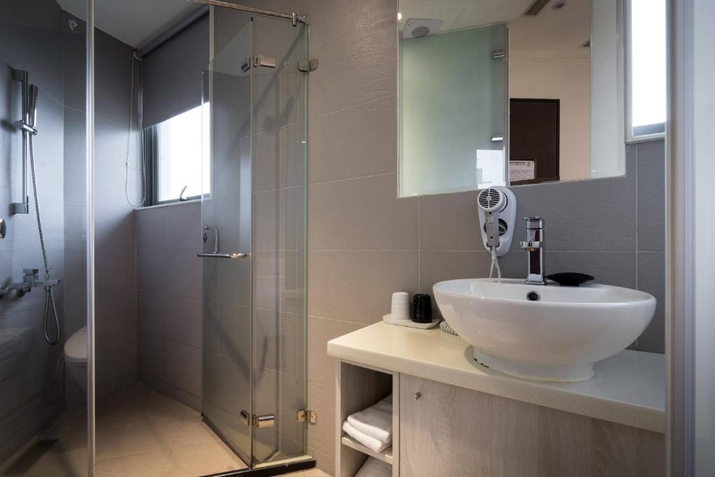 Koupelna v ubytování Merryday Hotel Banqiao