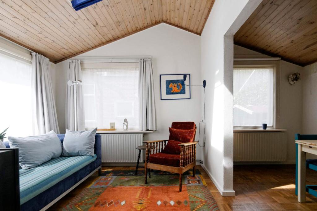 Posezení v ubytování holiday cottage 'FLOW'