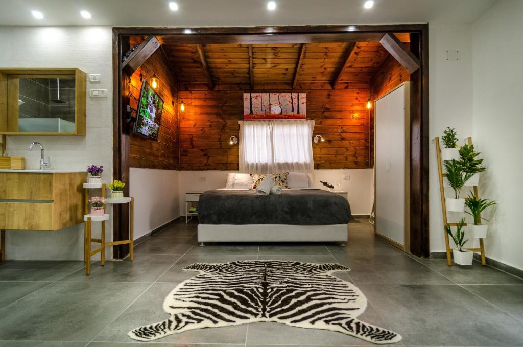 Posezení v ubytování Kinneret Lodging