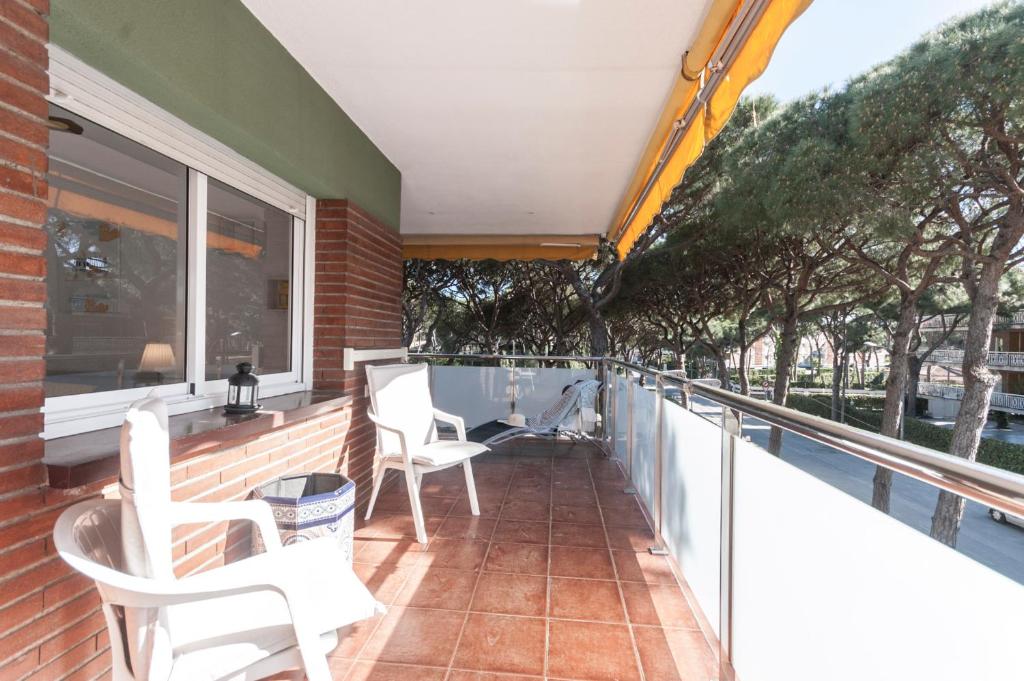 Balkón alebo terasa v ubytovaní Lets Holidays Castelldefels Diagonal Orient