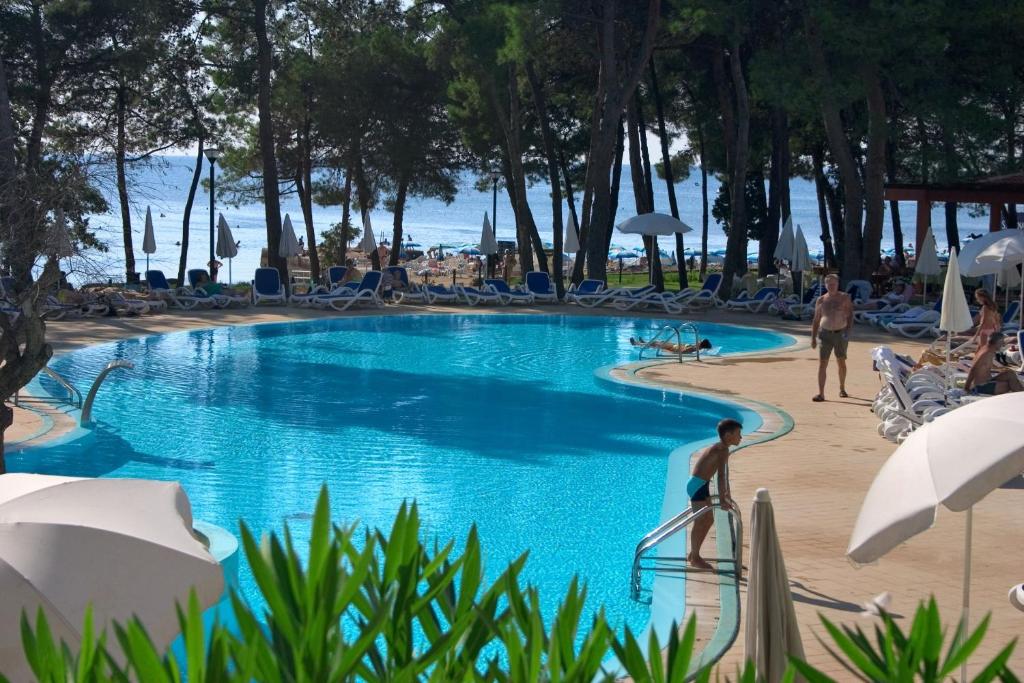 Bazén v ubytování Hotel Aurora Plava Laguna nebo v jeho okolí