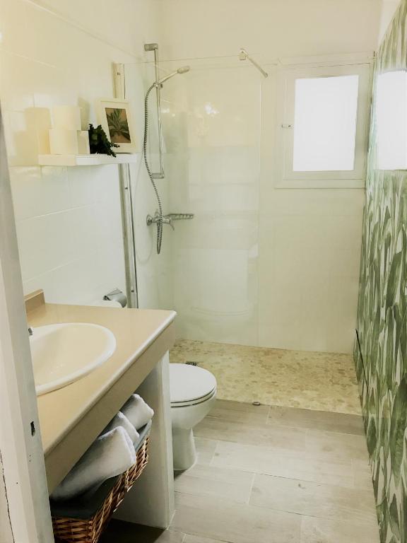 Koupelna v ubytování Cabaña Cala Saona