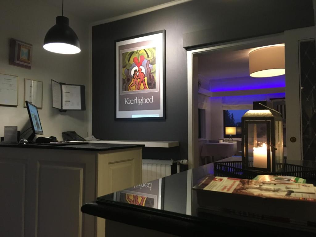 Kuchyň nebo kuchyňský kout v ubytování Hotel Liselund
