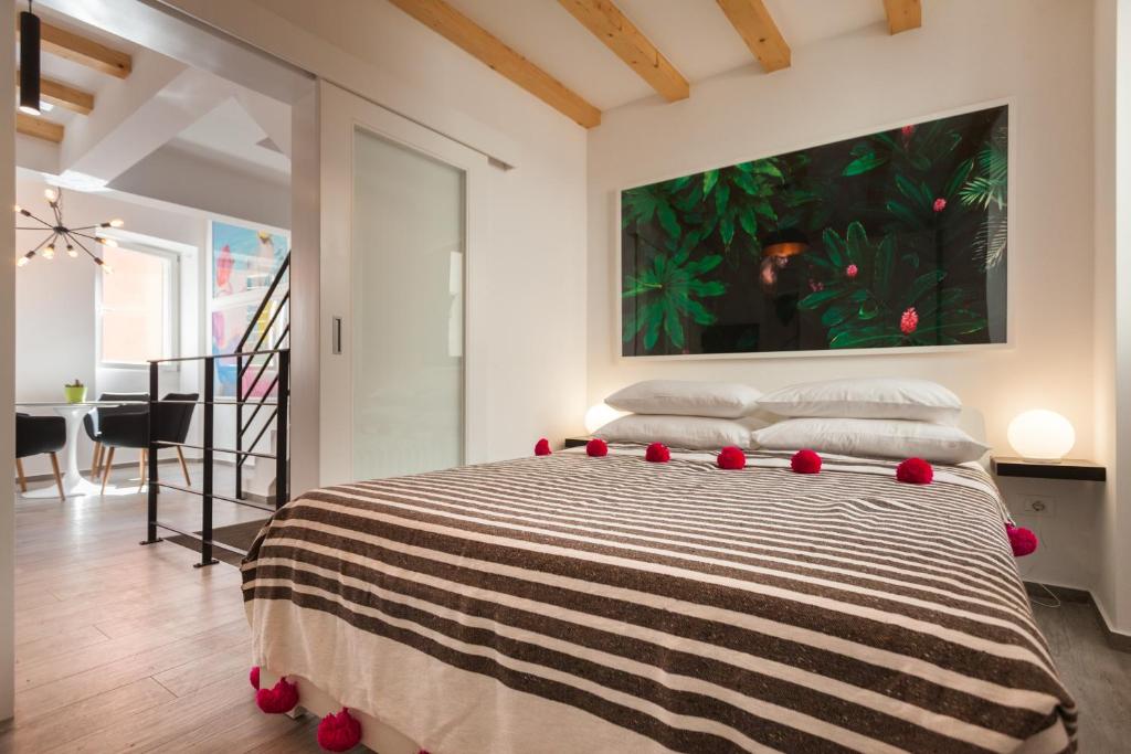 Letto o letti in una camera di Apartments Stube 4