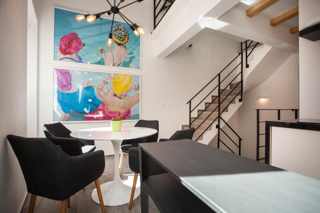 Area soggiorno di Apartments Stube 4
