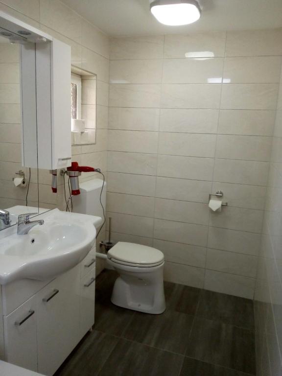 Koupelna v ubytování Ferienhaus Bauer