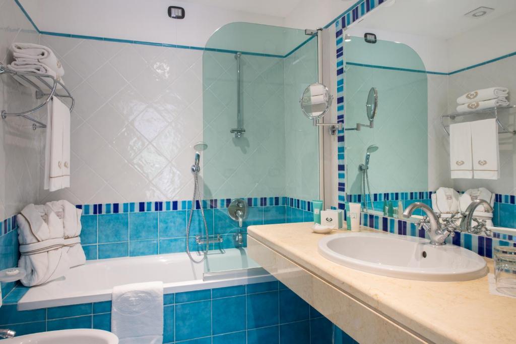 Koupelna v ubytování Hotel Hermitage