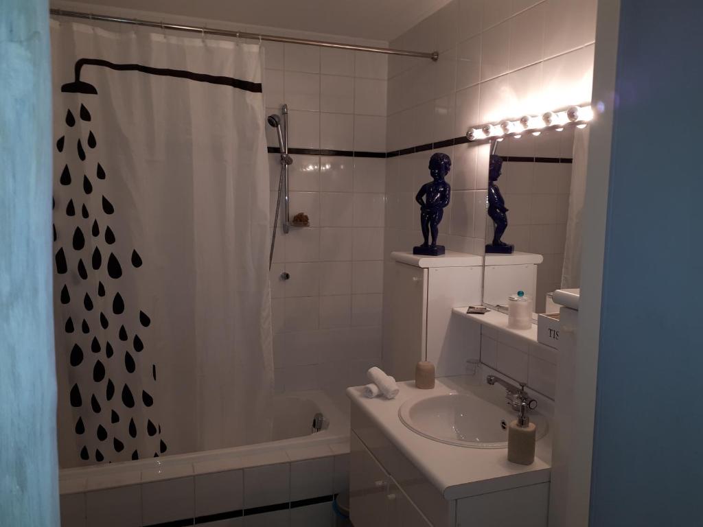 Koupelna v ubytování B&B Uccle