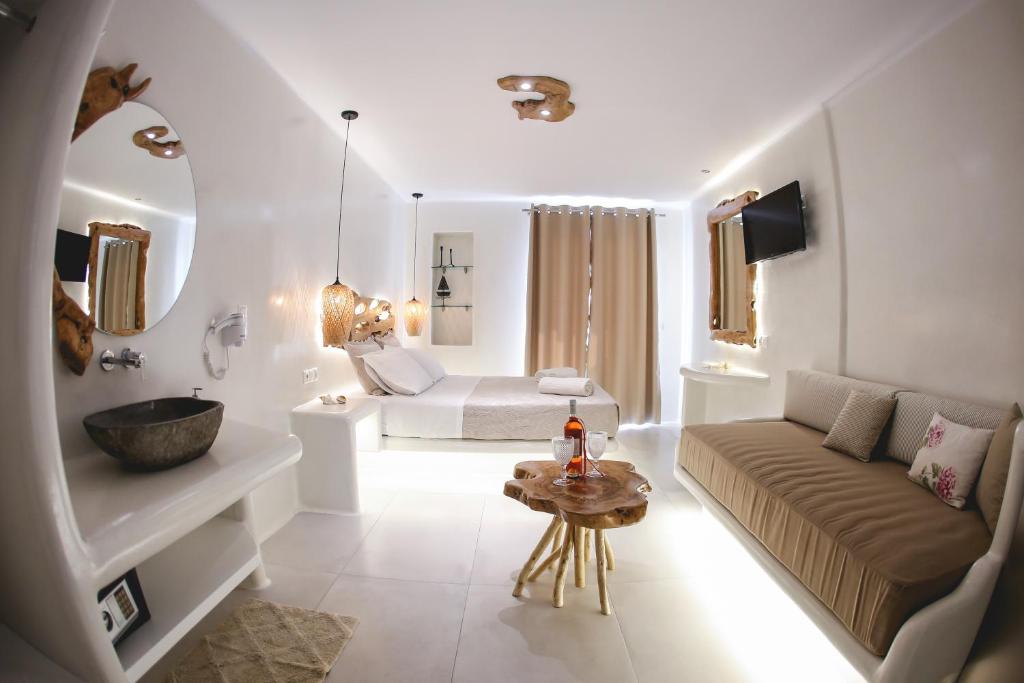 Posezení v ubytování Villa Elina suites and more