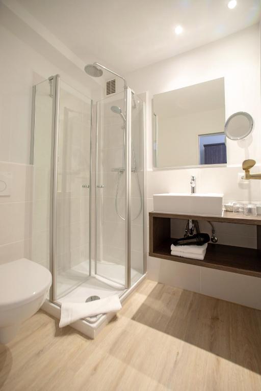 Koupelna v ubytování Hotel Twilling