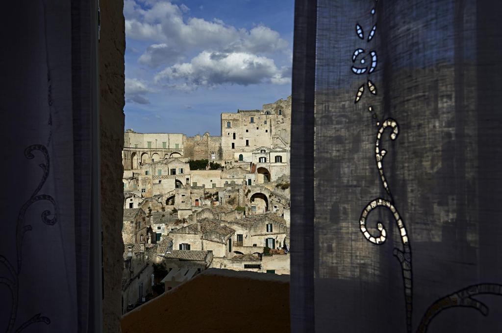 Vista general de Matera o vista desde el bed and breakfast