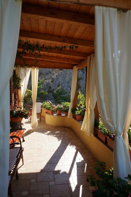 Zahrada ubytování B&B Lo Sparviero