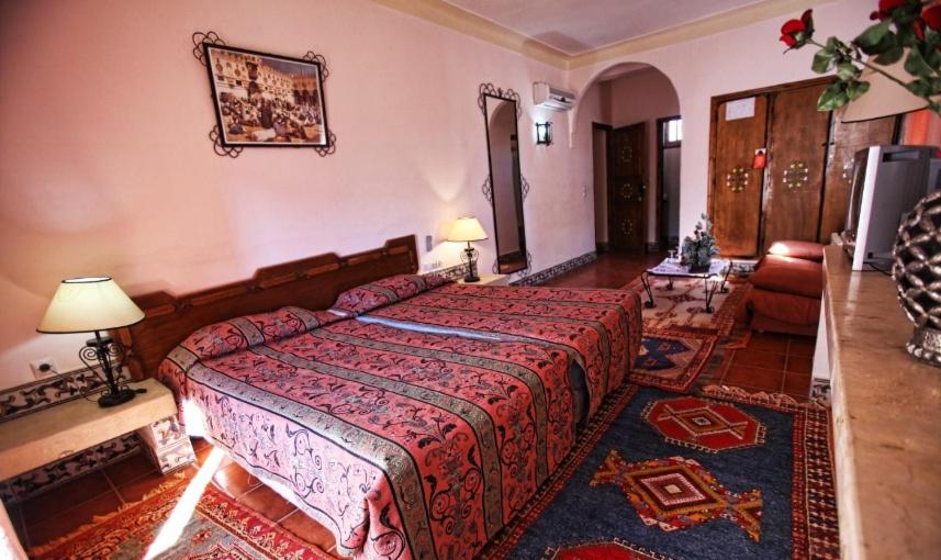 Postel nebo postele na pokoji v ubytování Hotel Club Hanane