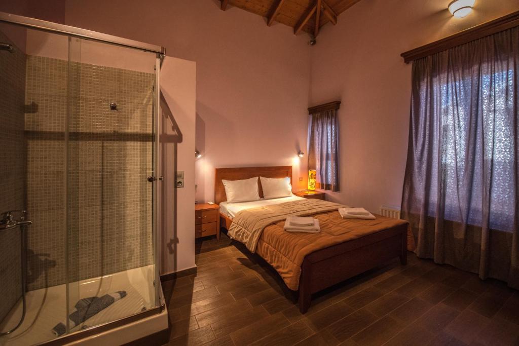 Posteľ alebo postele v izbe v ubytovaní PRIVATE Sapphiros Villa