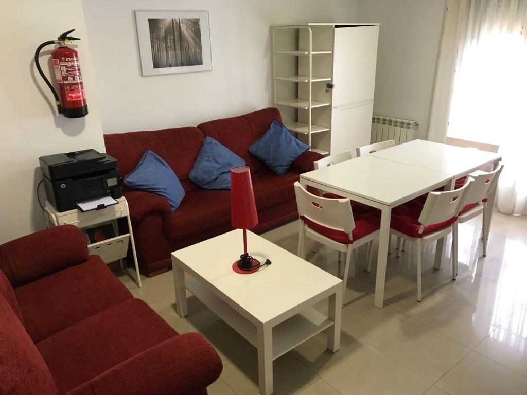 Posezení v ubytování Hostal Las Eras