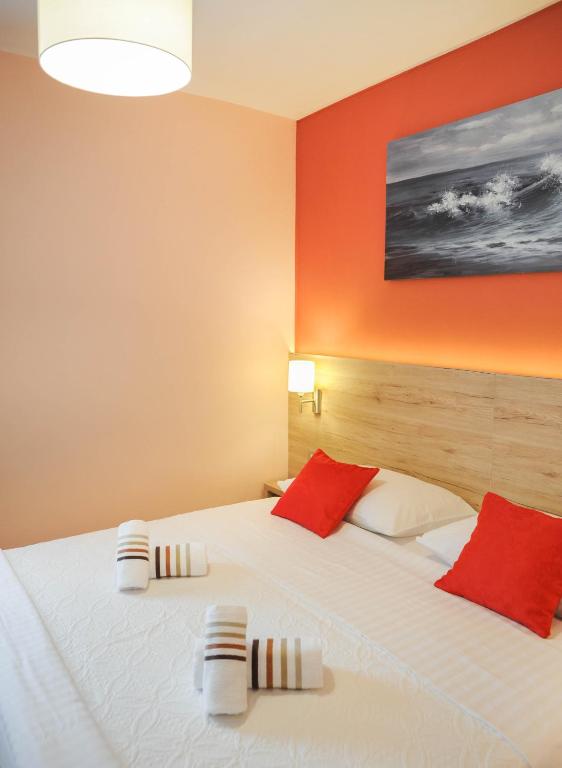 Postel nebo postele na pokoji v ubytování Vila More