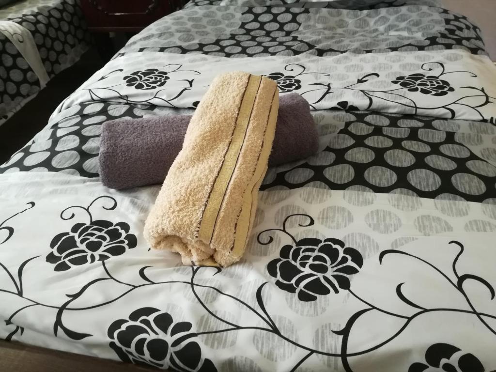 Postel nebo postele na pokoji v ubytování Tbilisi guesthouse Nini