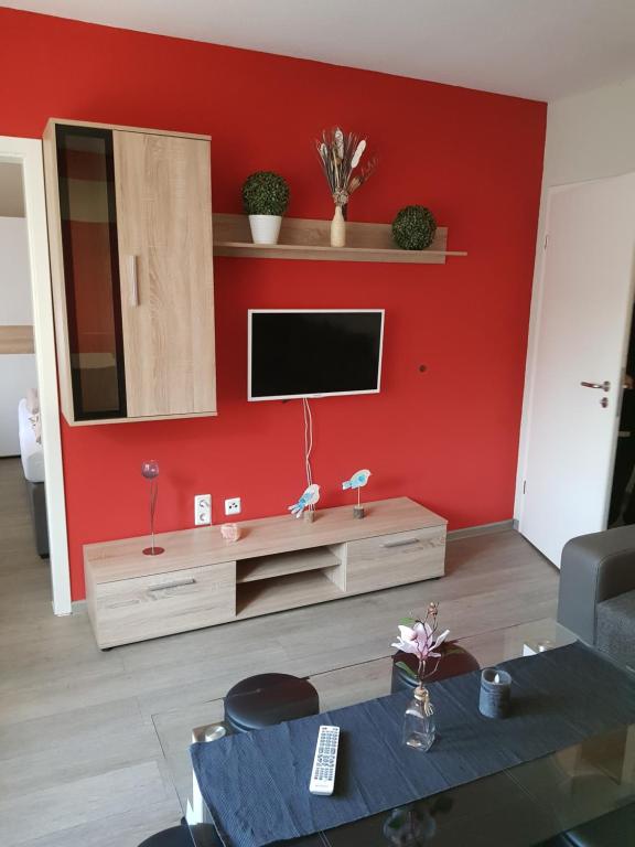 TV a/nebo společenská místnost v ubytování Nicky