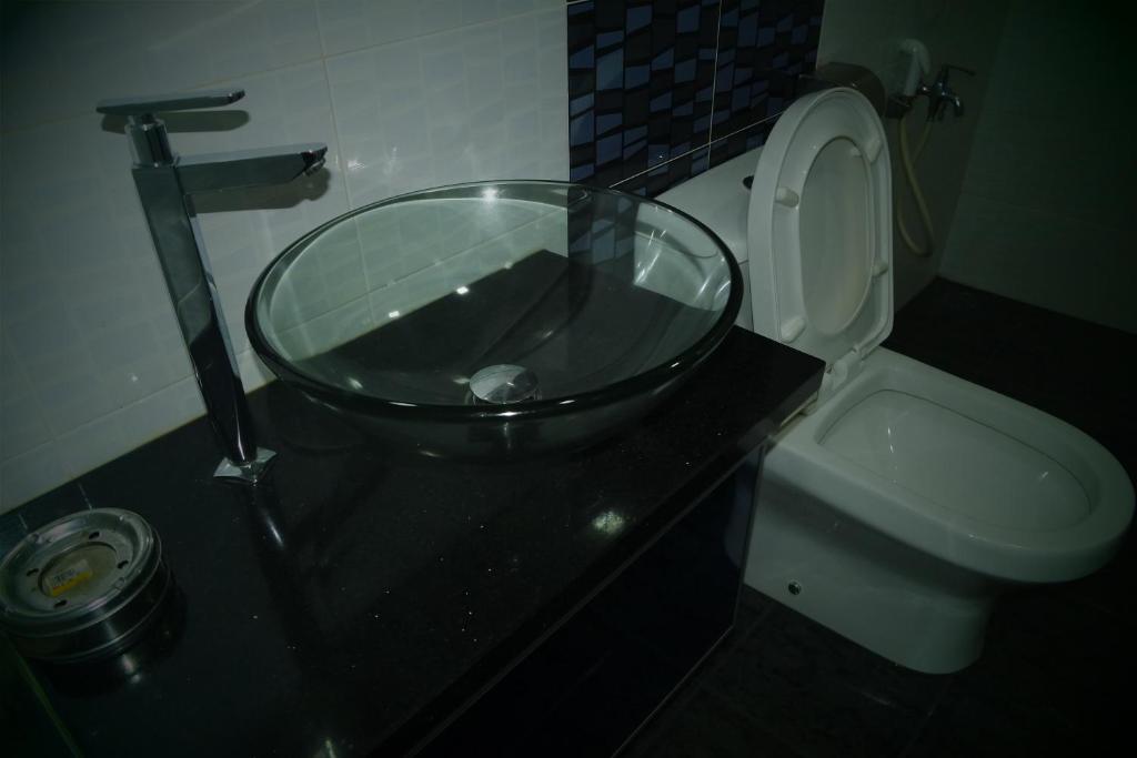 Koupelna v ubytování Lim Mini Hotel