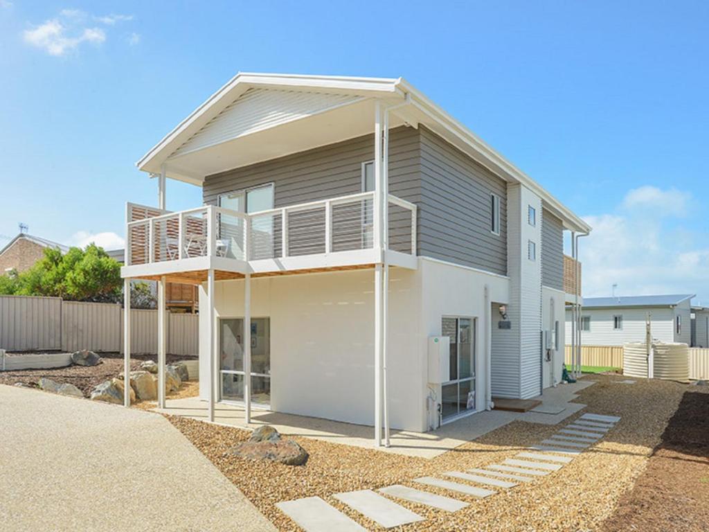 a house under construction with a balcony at Boomer Beach Retreat - Pet-Friendly - WiFi in Port Elliot