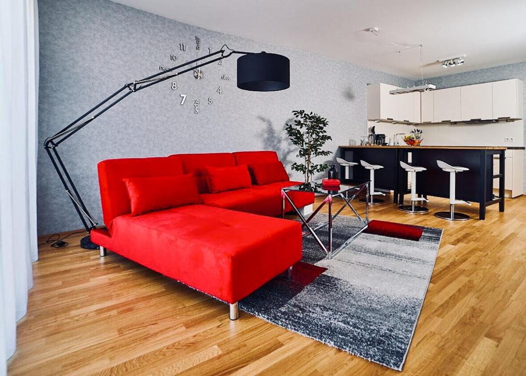 Kuchyň nebo kuchyňský kout v ubytování Best Place Apartments Vienna