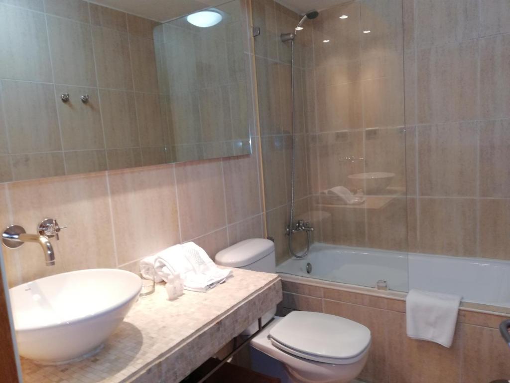 Koupelna v ubytování Andes Suites