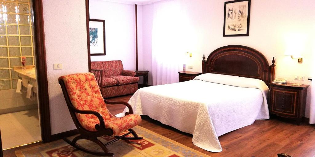 Cama o camas de una habitación en Hotel Museo Los Infantes
