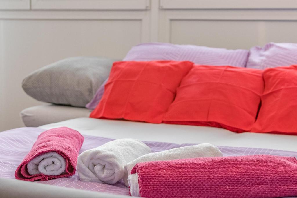 Posteľ alebo postele v izbe v ubytovaní Cosy apartment Zupanic