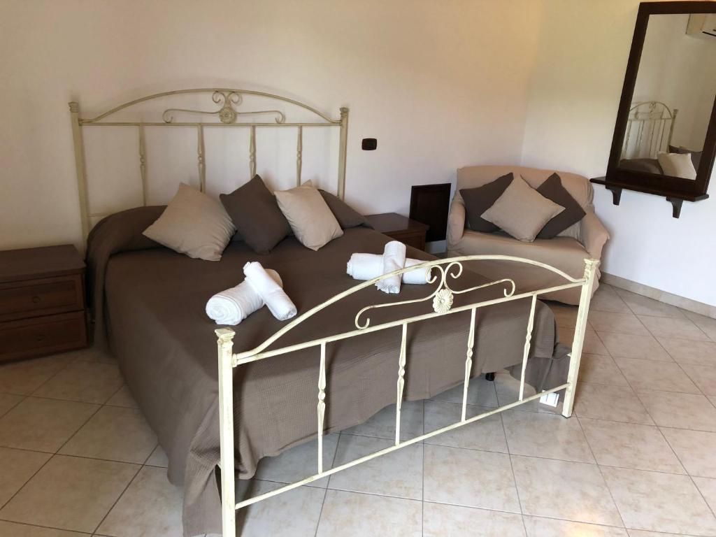 Postel nebo postele na pokoji v ubytování Casa Vacanze Alcantara