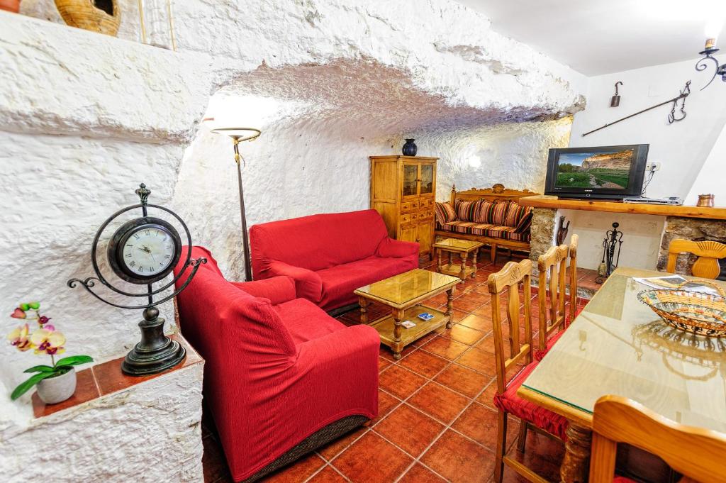 Posezení v ubytování Casa Rural La Herradura del río Júcar