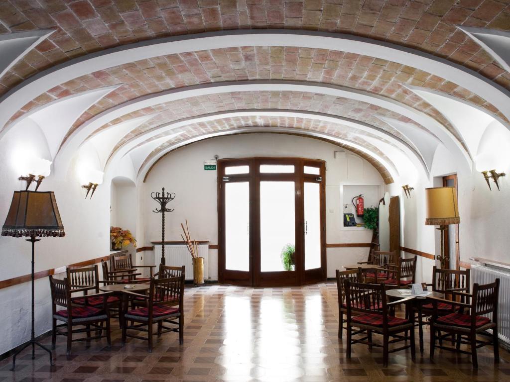 Posezení v ubytování Hostal Fabrellas
